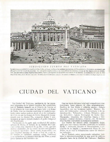 LAMINA 3123: CIUDAD DEL VATICANO. Plaza de San Pedro