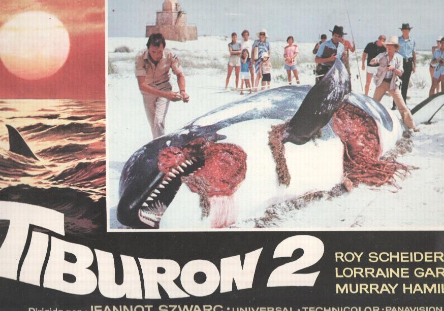 Caratula de cine: TIBURON 2 / Jaws 2 (numerado 04 en trasera)