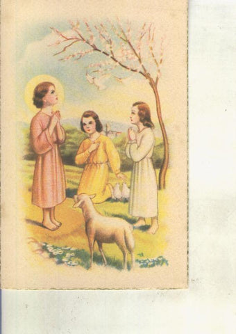 Postal 015228: Estampa de comunion