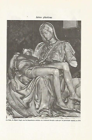 LAMINA ESPASA 16320: La Piedad por Miguel Angel