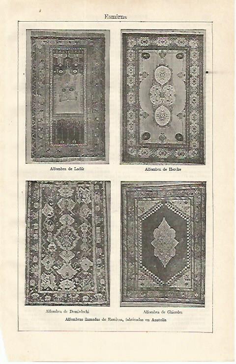 LAMINA ESPASA 16698: Alfombras de Esmirna