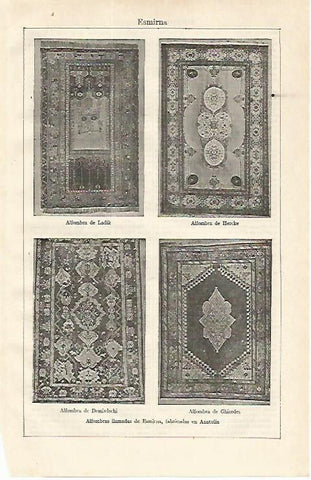 LAMINA ESPASA 16698: Alfombras de Esmirna