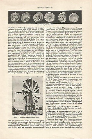 LAMINA ESPASA 18249: Molino de viento en Samos Grecia