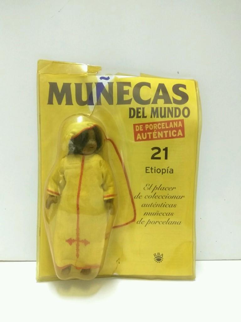 Muñeca de Porcelana/Porcelain Doll: MUÑECAS DEL MUNDO, NUMERO 21: ETIOPIA