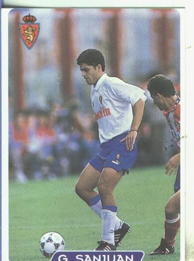 Cromos: Super Futbol liga 96: R.Zaragoza C.D: G.Sanjuan