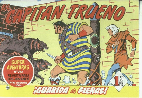 El Capitan trueno facsimil numero 185: Guarida de fieras