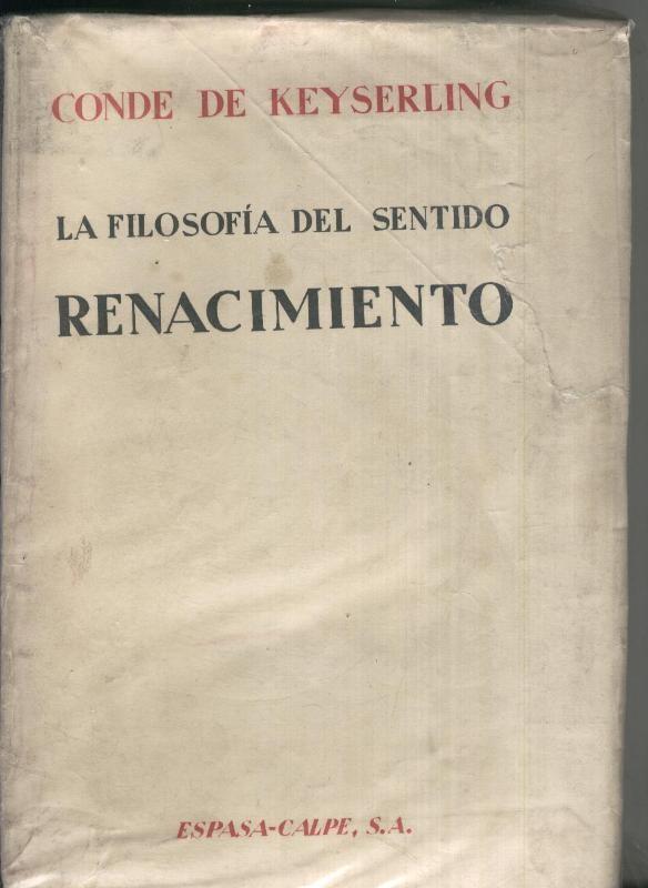 La filosofia del sentido. Renacimiento