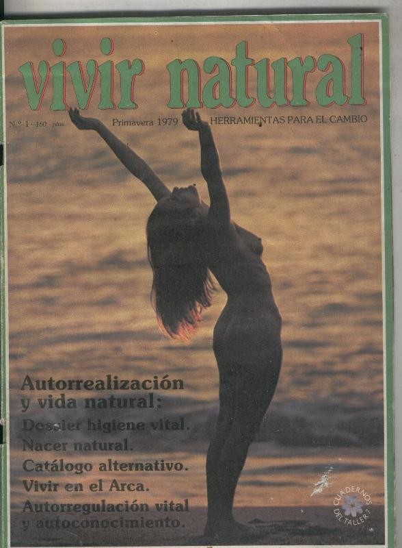 Vivir Natural numero 1 (huellas de haberse mojado, paginas no estan pegadas)