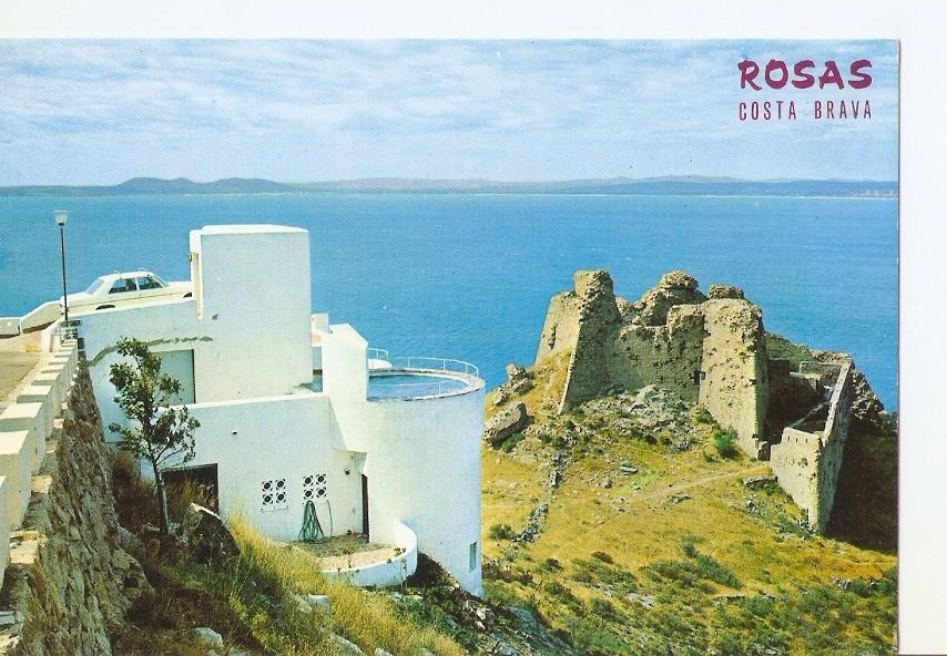 Postal 031883 : Rosas. Amplia vision del golfo de Rosas desde Puig Rom