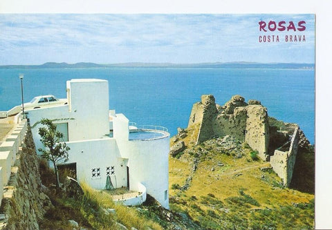 Postal 031883 : Rosas. Amplia vision del golfo de Rosas desde Puig Rom