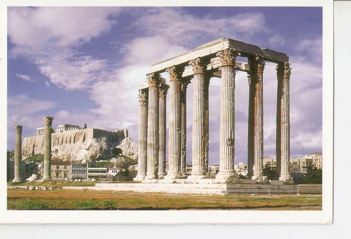 Postal 038572 : Athens: The Temple of Olympian Zeus