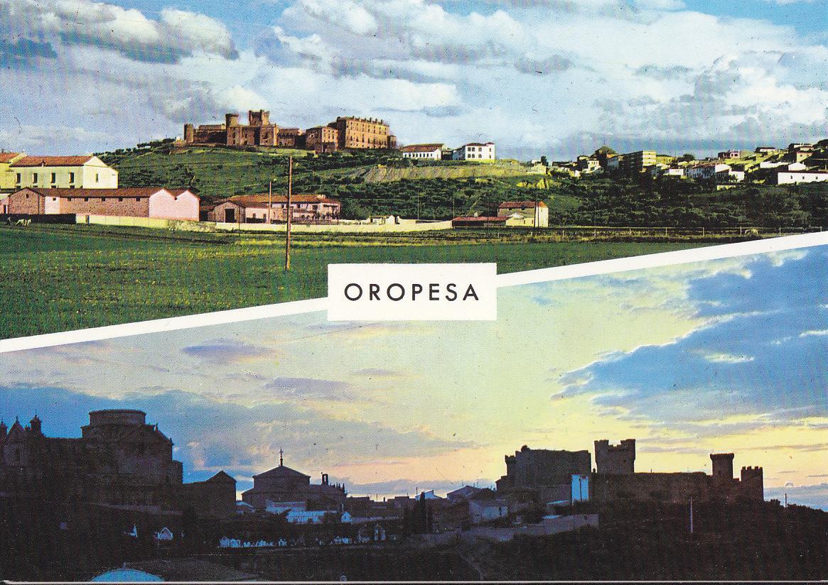 Postal 61888 : Oropesa (Toledo). Vista parcial y puesta de sol