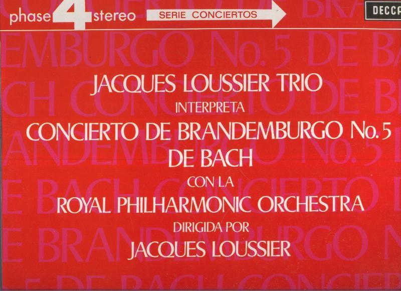 Disco Vinilo LP: JAQUES LOUSSIER TRIO - Concierto de Branderburgo numero 05