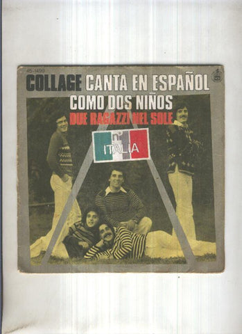 Disco Vinilo Single 45rpm: COOLAGE CANTA EN ESPAÑOL - Como dos niños