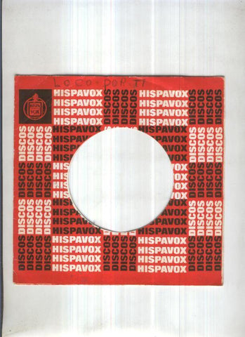Funda Vinilo Single: HIPAVOX - Funda Estandar HispaVox (Solo Funda)