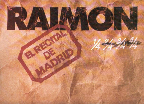 Disco/Vinilo-LP: RAIMON - 1/4 EL RECITAL DE MADRID (2 Vinilos)