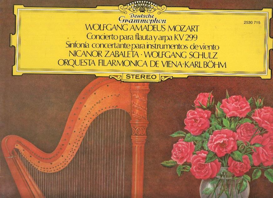 Disco/Vinilo-LP: MOZART - Concierto para Flauta y Arpa KV 299 (Deustsche Grammophon)