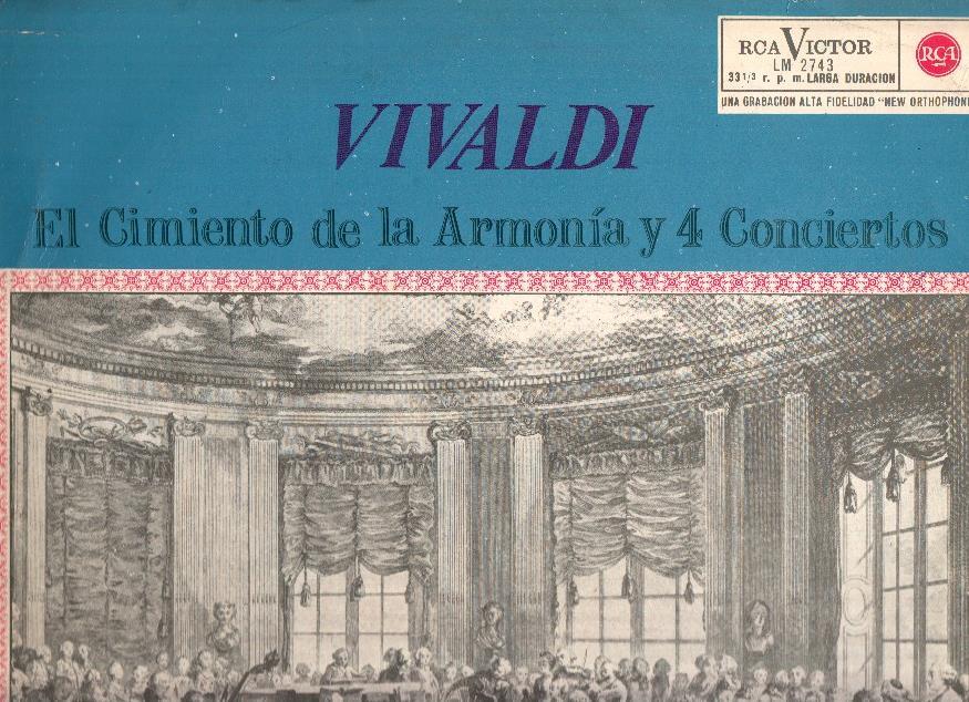 Disco/Vinilo-LP: VIVALDI - El cimiento de la armonia y 4 conciertos (RCA)