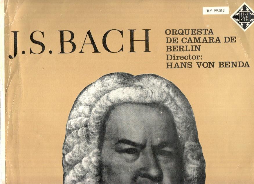 Disco/Vinilo-LP: BACH - Suite Numero 1 en Do Mayor / Suite Numero 3 en Re Mayor (Telefunken)