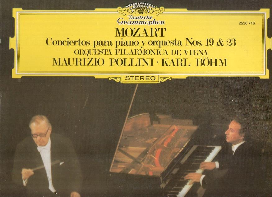 Disco/Vinilo-LP: MOZART - Conciertos para piano y Orquesta Nos. 19 y 23 (Deustche Gramophon)