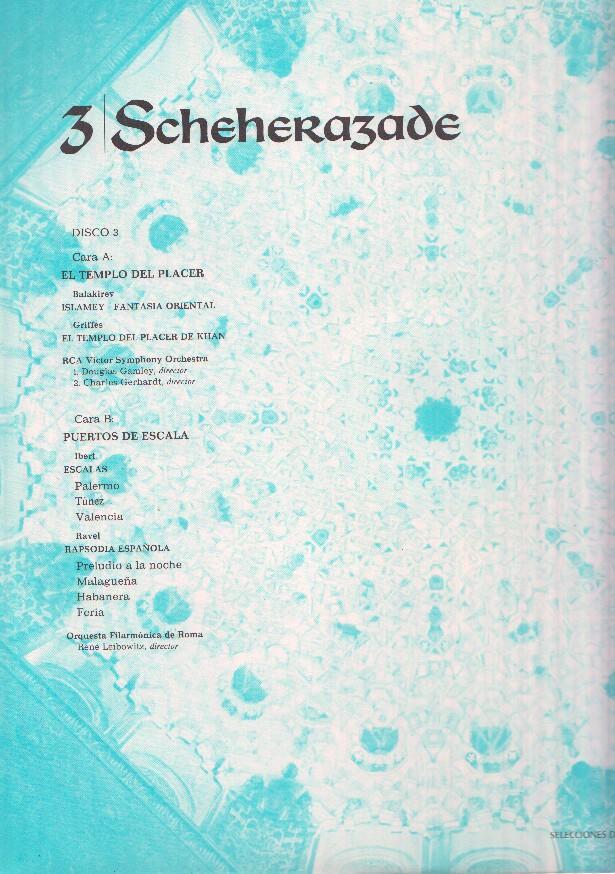 DISCO/VINILO: SHEHERAZADE, Un Festival de Musica Exotica: Disco Numero 03 (Readers Digest 1970)