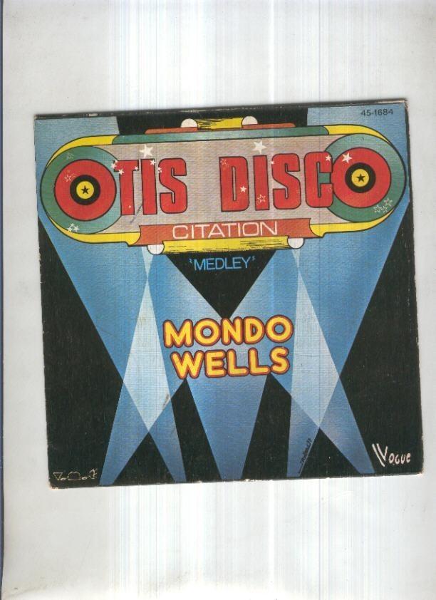 Funda Vinilo Single: MONDO WELLS - Otis Disco Citation Medley (Solo Funda)