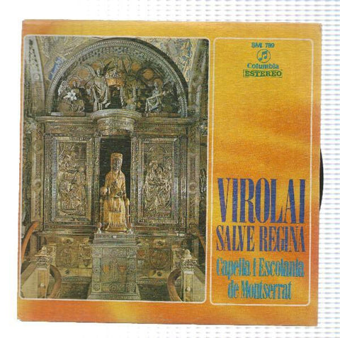 DISCO/VINILO: CAPELLA I ESCOLANIA DE MONTSERRAT - Virolai, Salve Regina