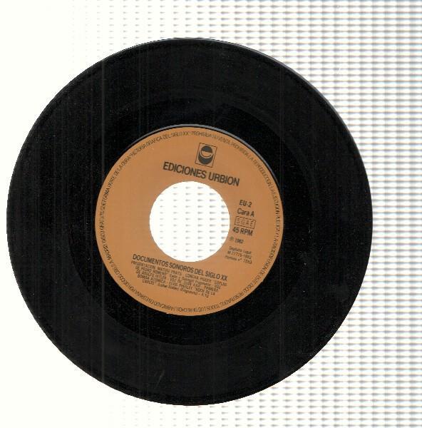 Vinilo-Sonido: DOCUMENTOS SONOROS DEL SIGLO XX - Numero 02