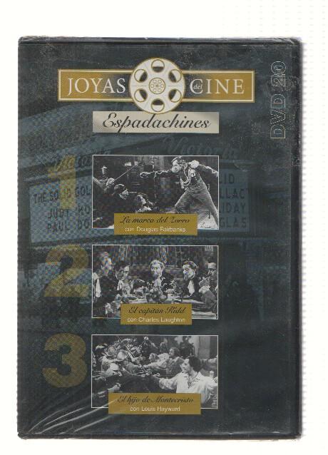 DVD-Cine: Joyas del Cine, Numero 20 (Espadachines): La Marca del Zorro, El Capitan Kidd, El Hijo de Montecristo