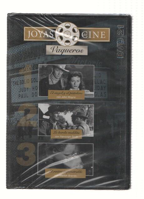 DVD-Cine: Joyas del Cine, Numero 21 (Vaqueros): El Angel y el Pistolero, La Horda Maldita, El Rostro Impenetrable