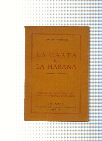 La carta de La Habana
