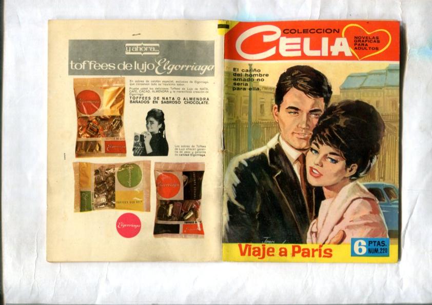 Coleccion Celia numero 220: Viaje a Paris (dibujos de Julio Bosch)