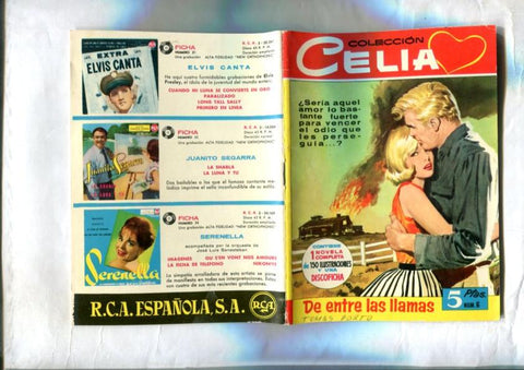 Coleccion Celia numero 006: De entre las llamas (dibujos de Tomas Porto)