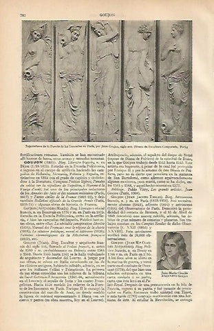LAMINA ESPASA 2141: Bajorrelieve de la Fuente de los Inocentes de Goujon
