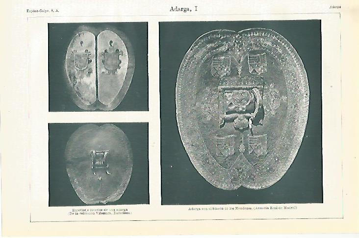 LAMINA ESPASA 8096: Adarga de los Mendoza