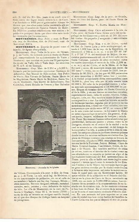 LAMINA ESPASA 8644: Iglesia de Monterrey Orense