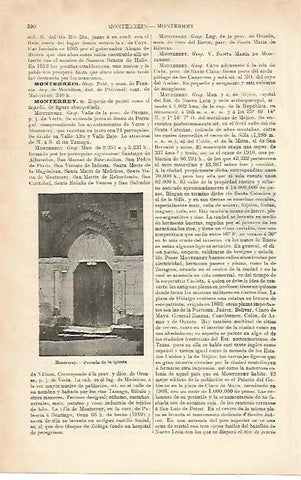 LAMINA ESPASA 8644: Iglesia de Monterrey Orense