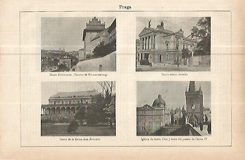 LAMINA ESPASA 10641: Edificios de Praga