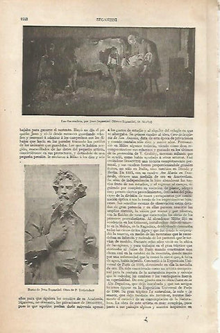 LAMINA ESPASA 12505: Las dos madres por Segantini