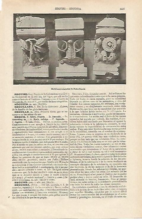 LAMINA ESPASA 12528: Modillones de Pedro Seguin