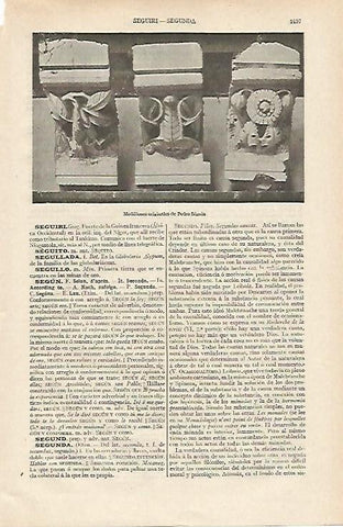 LAMINA ESPASA 12528: Modillones de Pedro Seguin