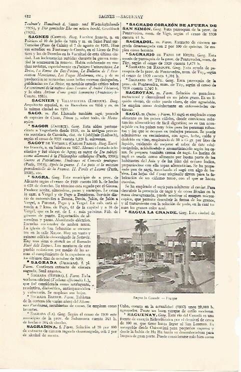 LAMINA ESPASA 14043: Parque de Sagua la Grande Cuba