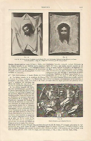 LAMINA ESPASA 6104: La Santa Faz por Zurbaran