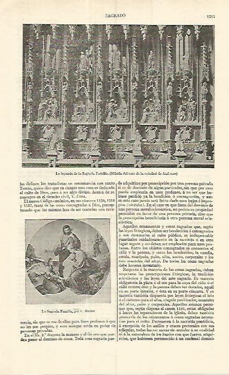 LAMINA ESPASA 17142: La leyenda de la Sagrada Familia