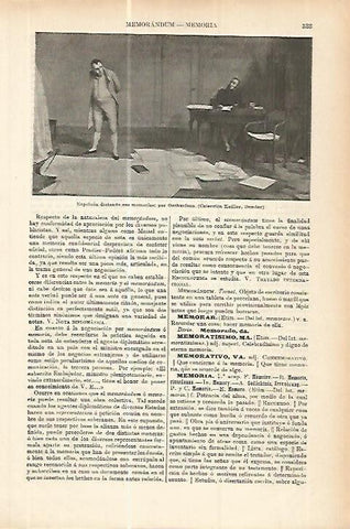 LAMINA ESPASA 17770: Napoleon dictando sus memorias por Orchardson