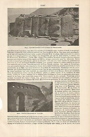 LAMINA ESPASA 18075: Ayacucho Peeru