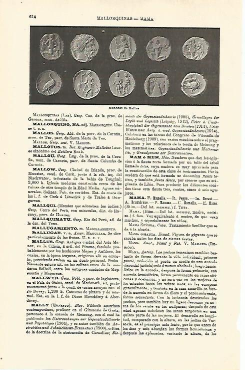 LAMINA ESPASA 18590: Monedas de Mallus