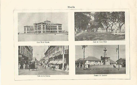 LAMINA ESPASA 18627: Vistas de Manila