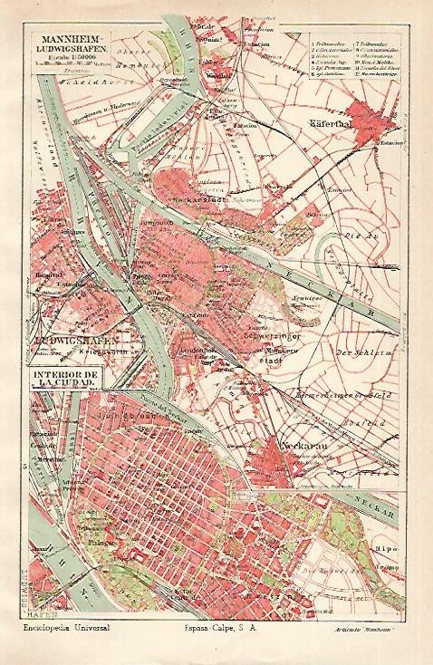 LAMINA ESPASA 18636: Plano de Mannheim