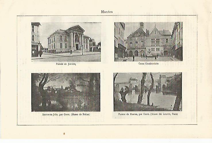LAMINA ESPASA 18664: Vistas de Mantes